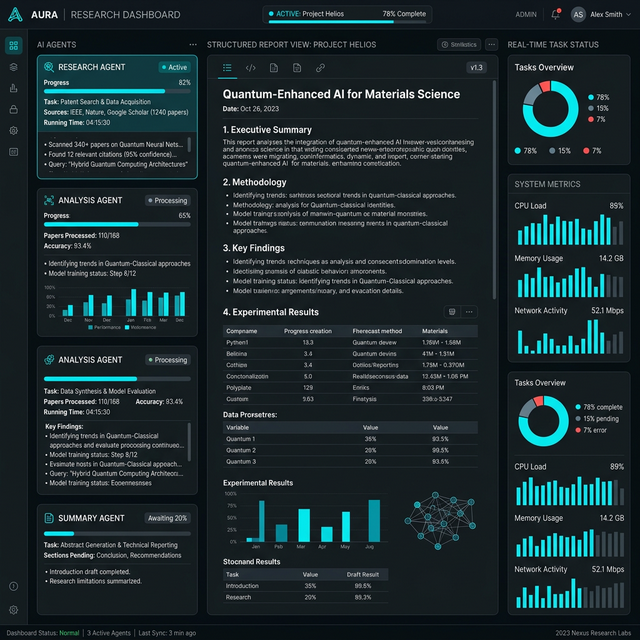 Autonomous Research Agent UI